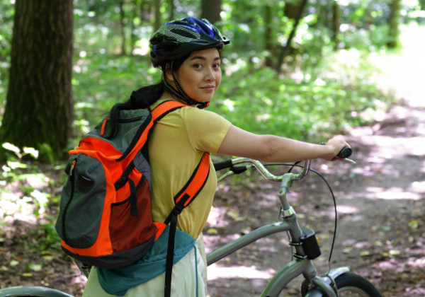 自転車　リュック